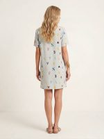 Τουνίκ Φόρεμα V-neck-Baby Blue - Image 6