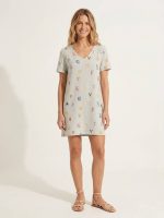 Τουνίκ Φόρεμα V-neck-Baby Blue