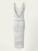 Φόρεμα Μακρύ Crochet-Λευκό - Image 2