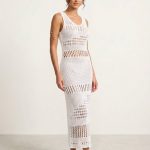 Φόρεμα Μακρύ Crochet-Λευκό