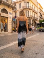 Φόρεμα Μακρύ Strapless-Tie Dye - Image 2