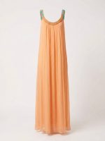 Μάξι Φόρεμα με Διακόσμηση-Peach - Image 6