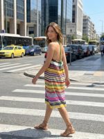 Κοντό Φόρεμα Halter-Multicolor - Image 2