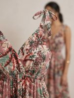 Μίνι Φόρεμα με Tropical Print - Image 5