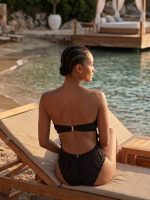 Strapless Ολόσωμο Μαγιό-Μαύρο - Image 5