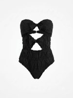 Strapless Ολόσωμο Μαγιό-Μαύρο - Image 3
