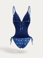 Ολόσωμο Μαγιό Monokini-Μπλε - Image 4