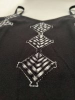 Μάξι Φόρεμα με Κέντημα-Μαύρο - Image 6