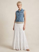 Γιλέκο Denim με Παγιέτες