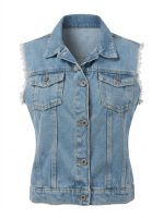 Γιλέκο Denim με Παγιέτες - Image 3