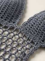 Πλεκτό Monokini-Γκρι με Ασημί Lurex - Image 3