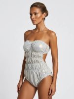 Strapless Ολόσωμο Μαγιό-Μεταλιζέ - Image 4