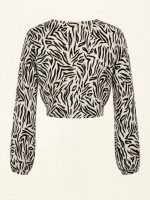 Τοπ Μπολερό με Allover Zebra Print - Image 6