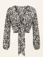 Τοπ Μπολερό με Allover Zebra Print - Image 4