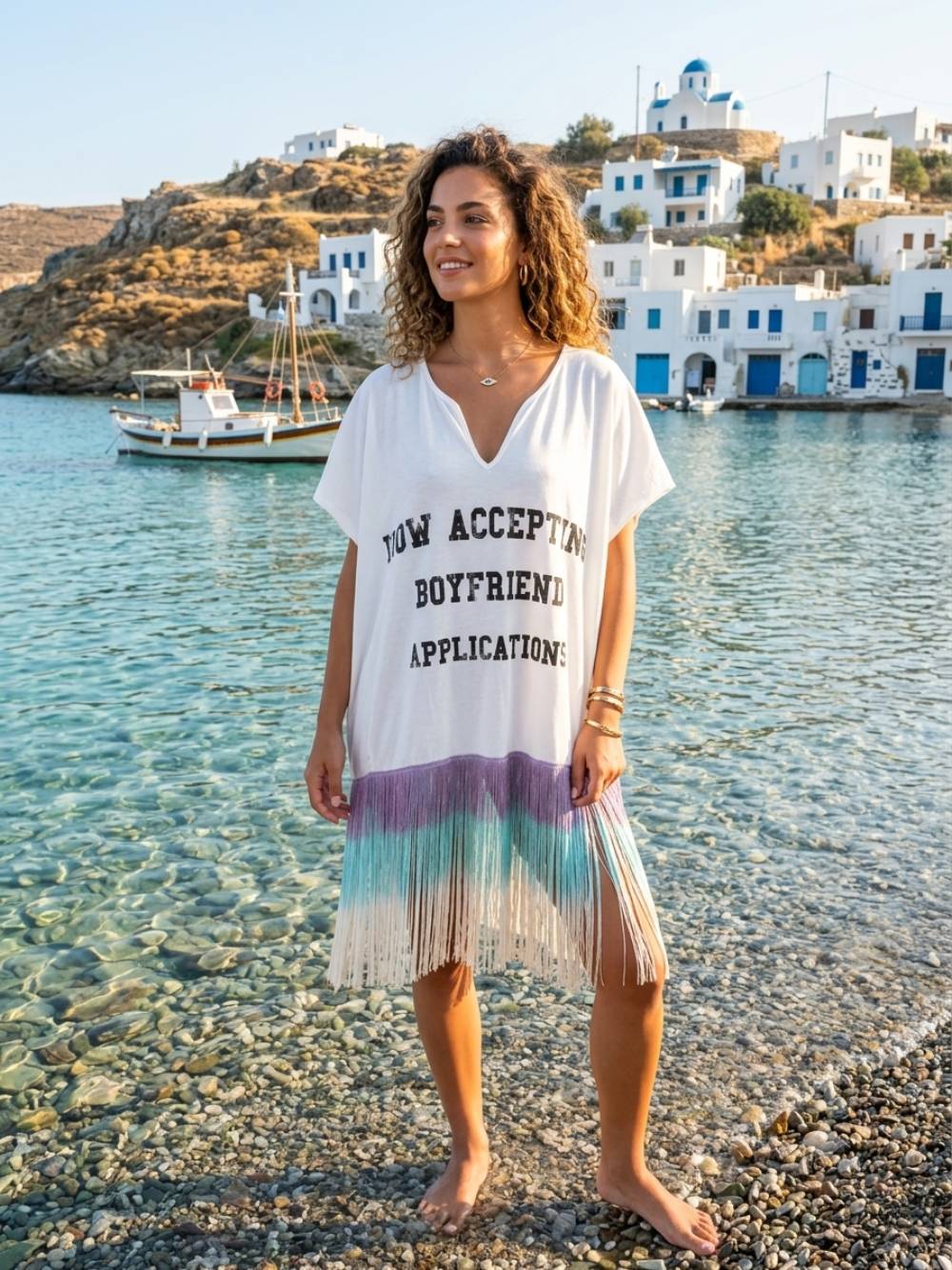 tunic_fringed_white-1 Τουνίκ με Κρόσια-Λευκή - Image 1
