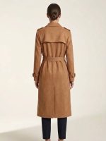 Μακρυά Καπαρντίνα Suede Faux-Καμηλό - Image 2
