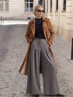 Μακρυά Καπαρντίνα Suede Faux-Καμηλό - Image 5