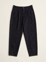 Ψηλόμεσο Tappered Denim Παντελόνι-Μαύρο - Image 6
